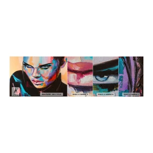 Photo Wallpaper Sample Premium Sand - Wild at Heart - Woman, Portrait of a Woman, Girl - 100x30 cm