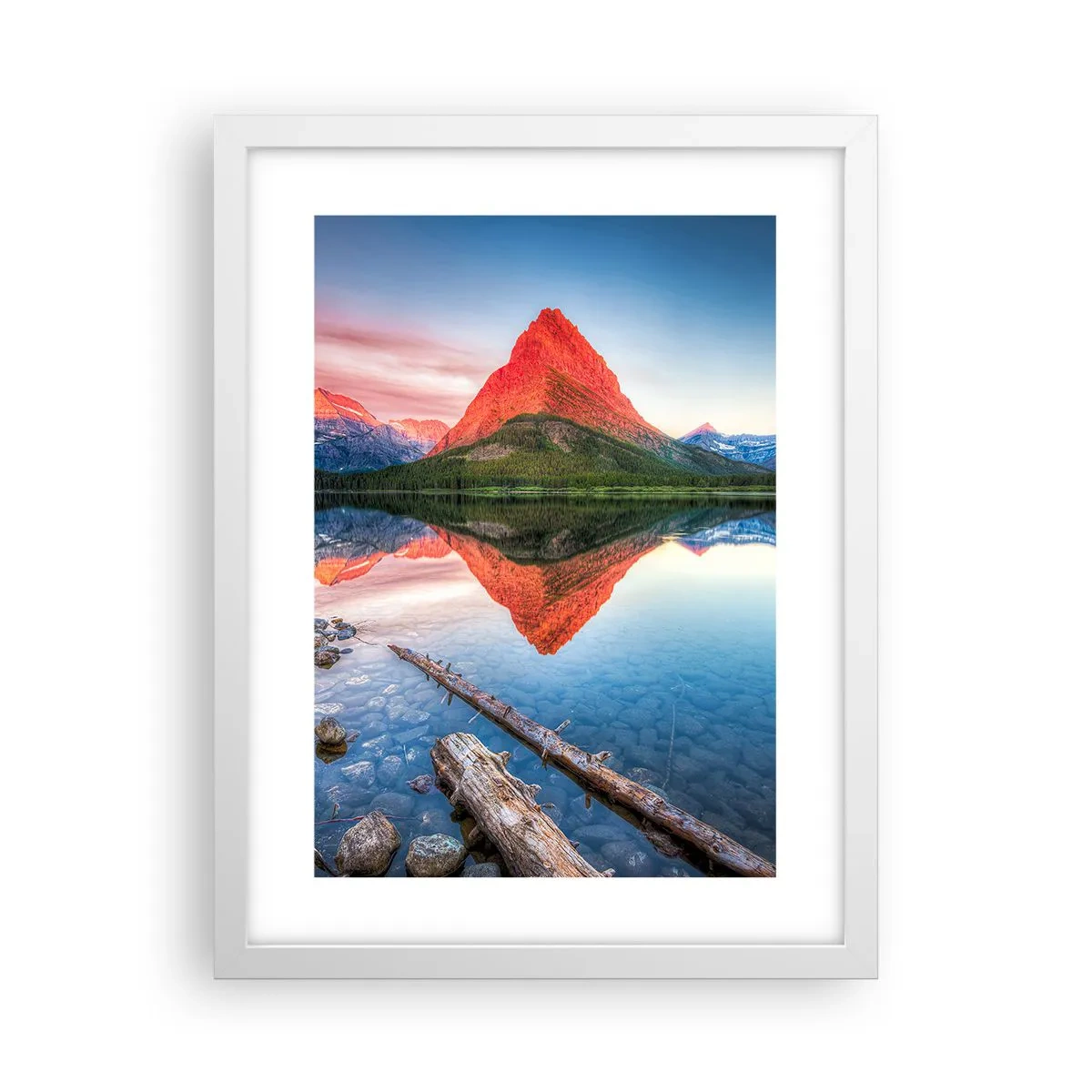 Poster in white frmae - Heat and Cold - 30x40 cm