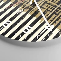 Clock face with numbers