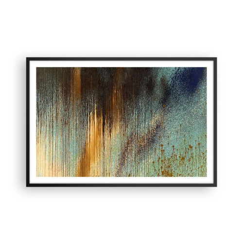 Poster in black frame - Non-accidental Colourful Composition - 91x61 cm