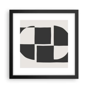 Poster in black frame - Antithesis-Synthesis - 30x30 cm