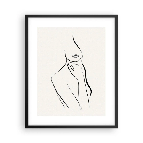 Poster in black frame - Wave of Melancholy - 40x50 cm