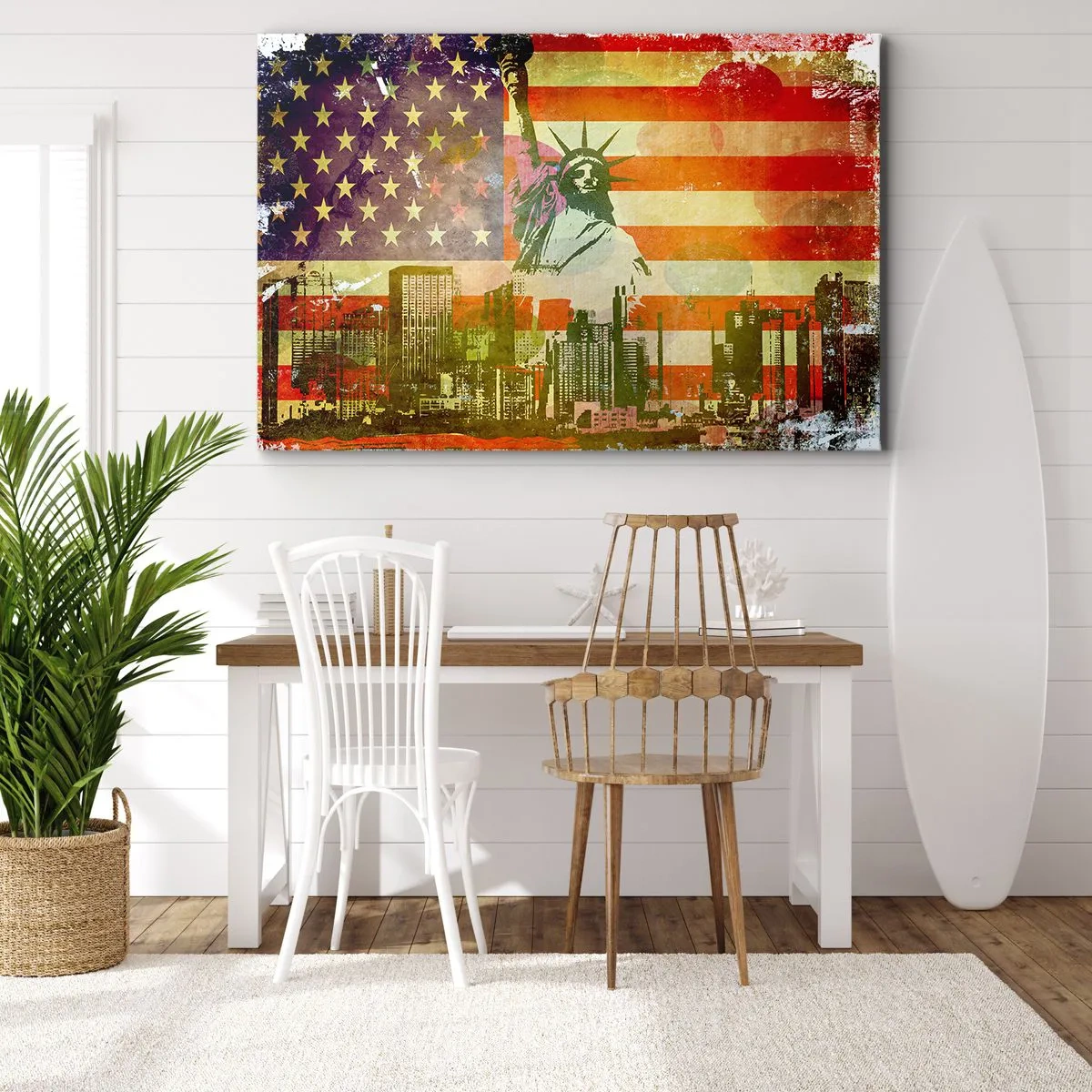 Canvas picture - Viva America! - 120x80 cm