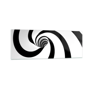 Glass picture - Let the Whirl Draw You in? - 140x50 cm