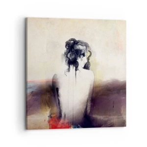 Canvas picture - Gentle Lines, Oval Shapes - 70x70 cm