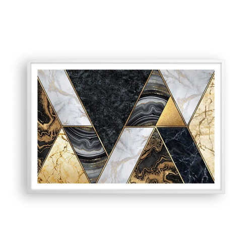 Poster in white frmae - Stone on Stone - 91x61 cm