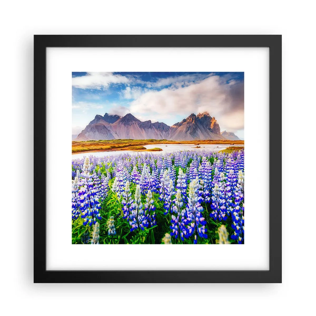 Poster in black frame - Strength and Severity next to Sweetness - 30x30 cm