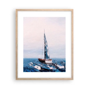 Poster in light oak frame - Brotherhood of Wind - 40x50 cm