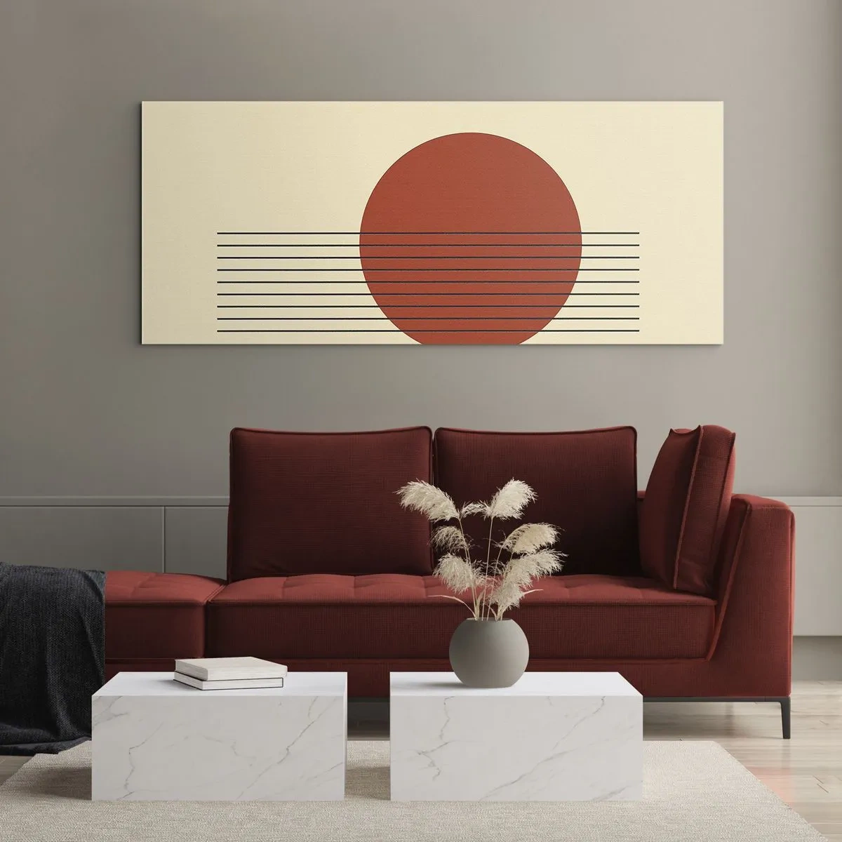 Glass picture - Around and Beoynd - 90x30 cm