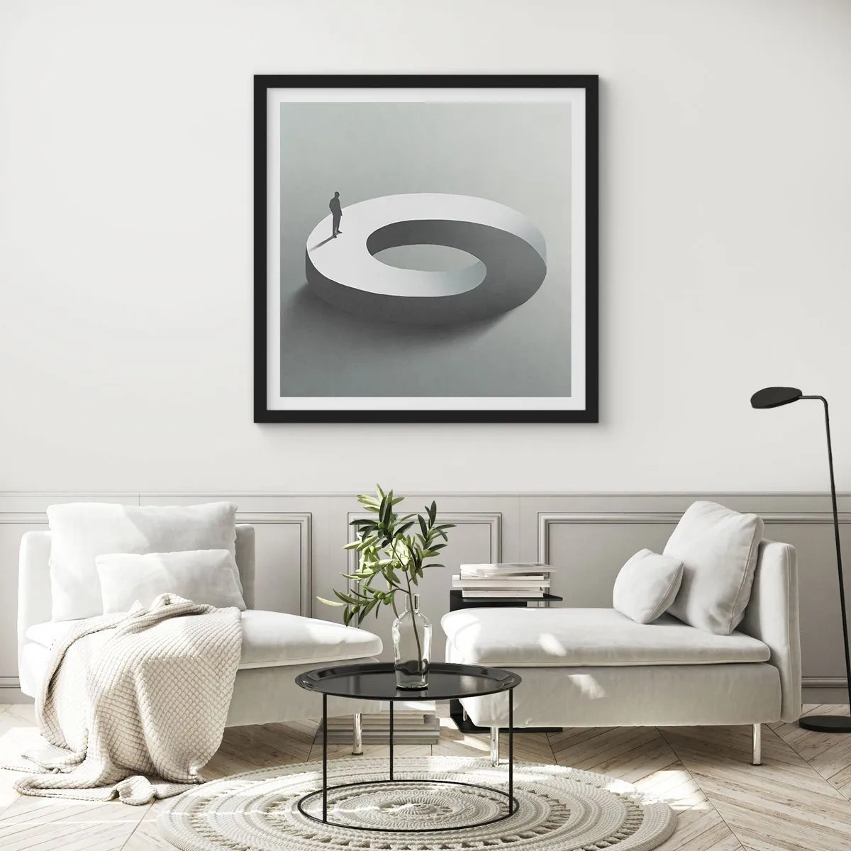 Poster in black frame - Puzzle It out - 40x40 cm