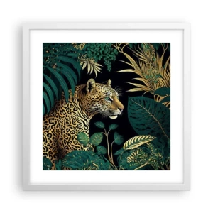 Poster in white frmae - Host in the Jungle - 40x40 cm