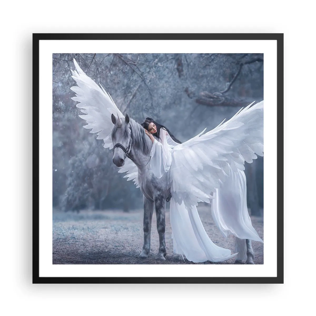 Poster in black frame - Inspired Moment - 60x60 cm