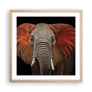 Poster in light oak frame - I am Wild, and You? - 50x50 cm