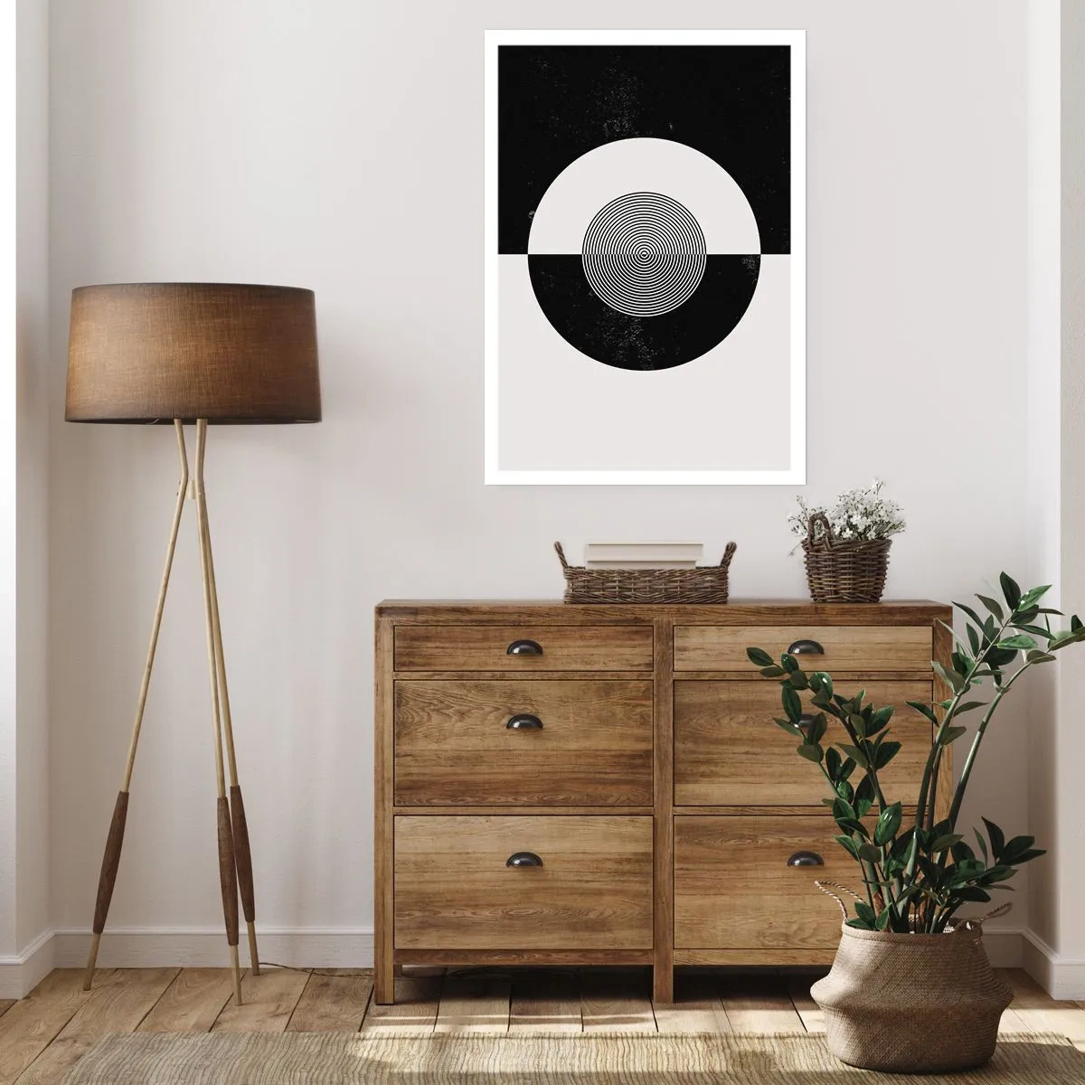 Poster - Harmony in Black and White - 70x100 cm