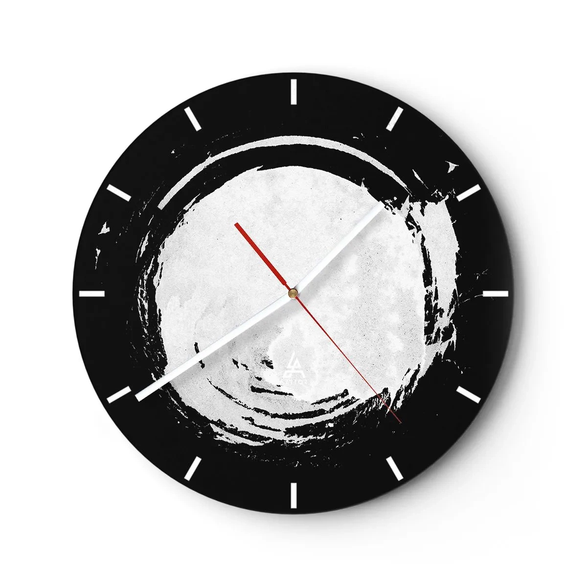 Wall clock - Clock on glass - Good Solution - 40x40 cm