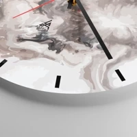 Clock face with lines