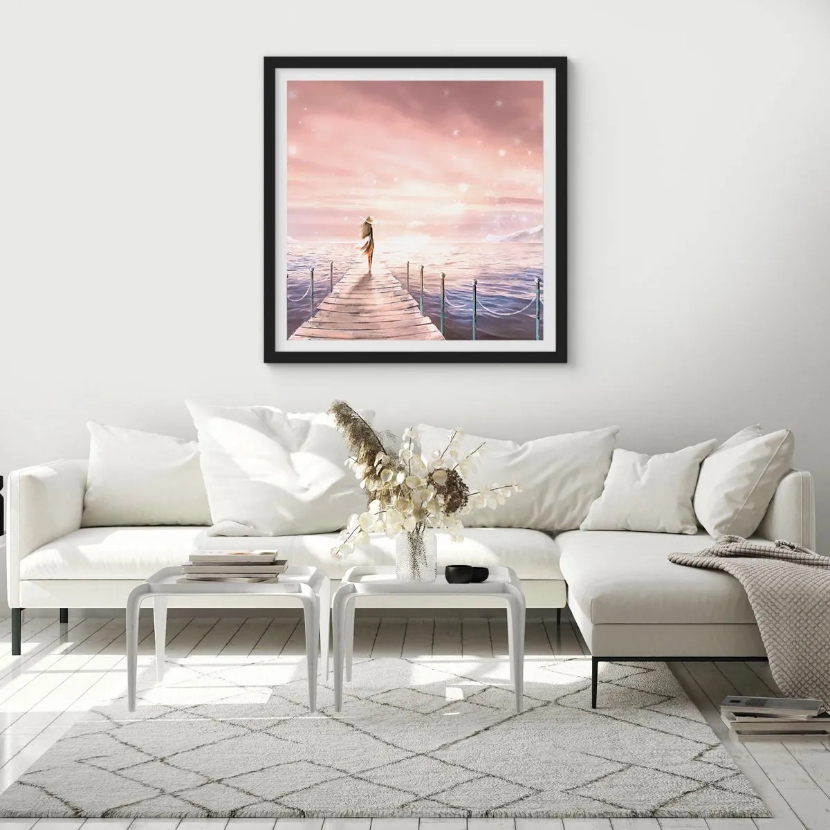 Poster in black frame - In a Dream World - 60x60 cm