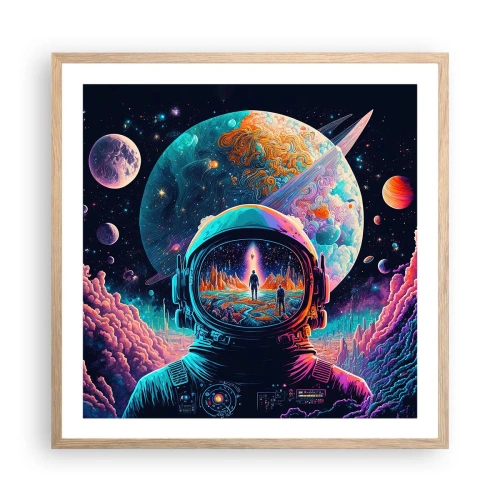 Poster in light oak frame - Philosophers Didn't Imagine This - 60x60 cm
