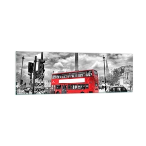 Glass picture - Real Bloodstream of a City - 160x50 cm