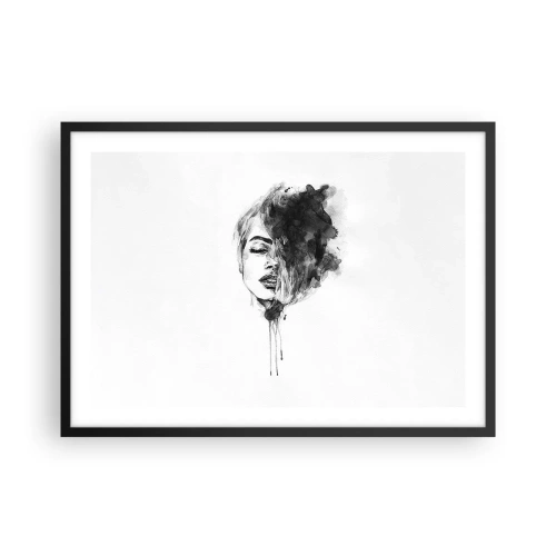 Poster in black frame - What Does a Girl Dream about? - 70x50 cm