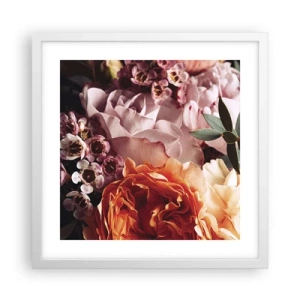 Poster in white frmae - Wrapped by Beauty - 40x40 cm