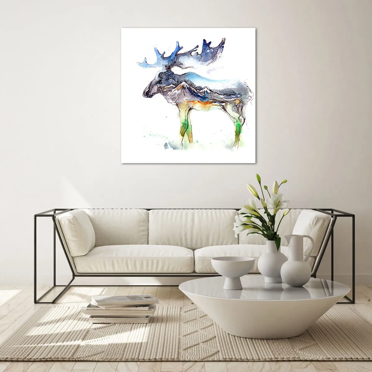Glass picture - Hero of a Winter's Tale - 40x40 cm