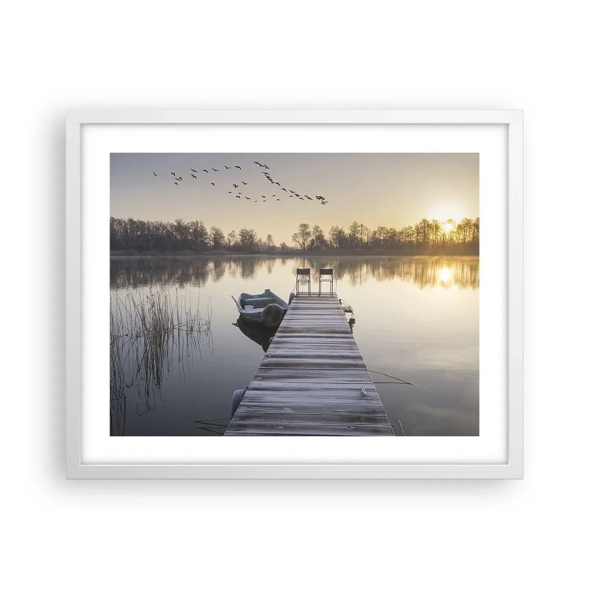 Poster in white frmae - I Will Be Back Soon - 50x40 cm