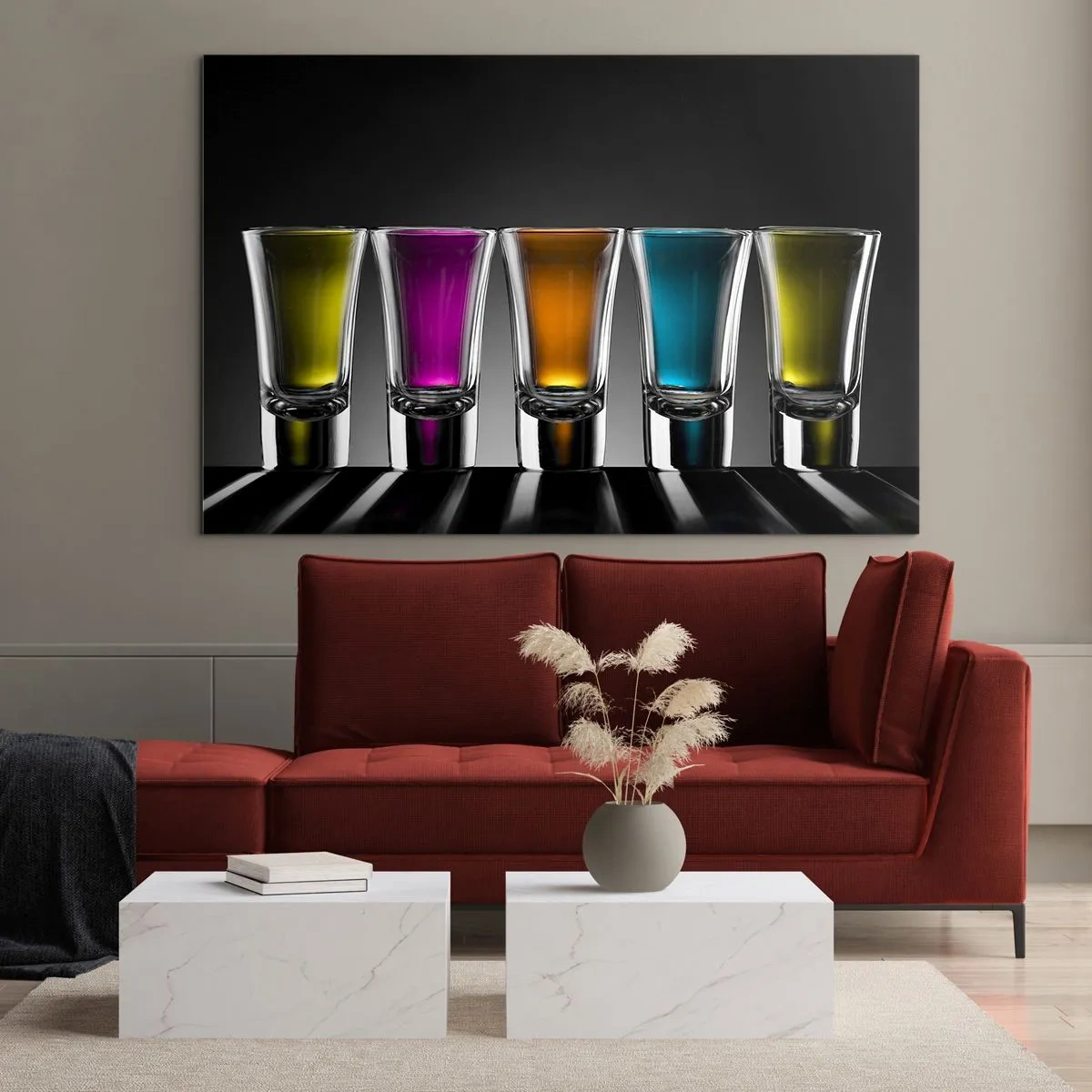 Glass picture - Colours of Joy - 120x80 cm