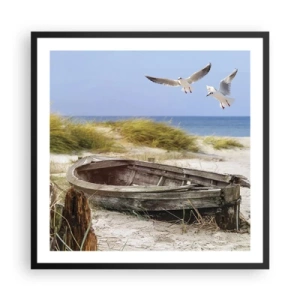 Poster in black frame - Bathed in the Sun - 60x60 cm