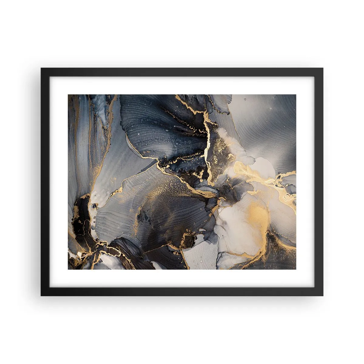 Poster in black frame - Life of a Stone - 50x40 cm