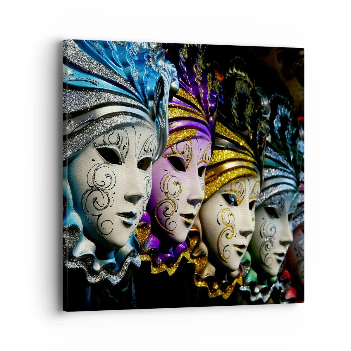 Canvas picture - Secret in Gold and Silver - 40x40 cm