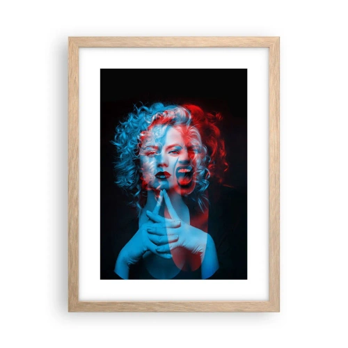 Poster in light oak frame - Alter Ego - 30x40 cm