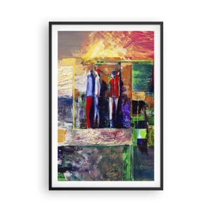 Poster in black frame - Relations and Emotions - 61x91 cm