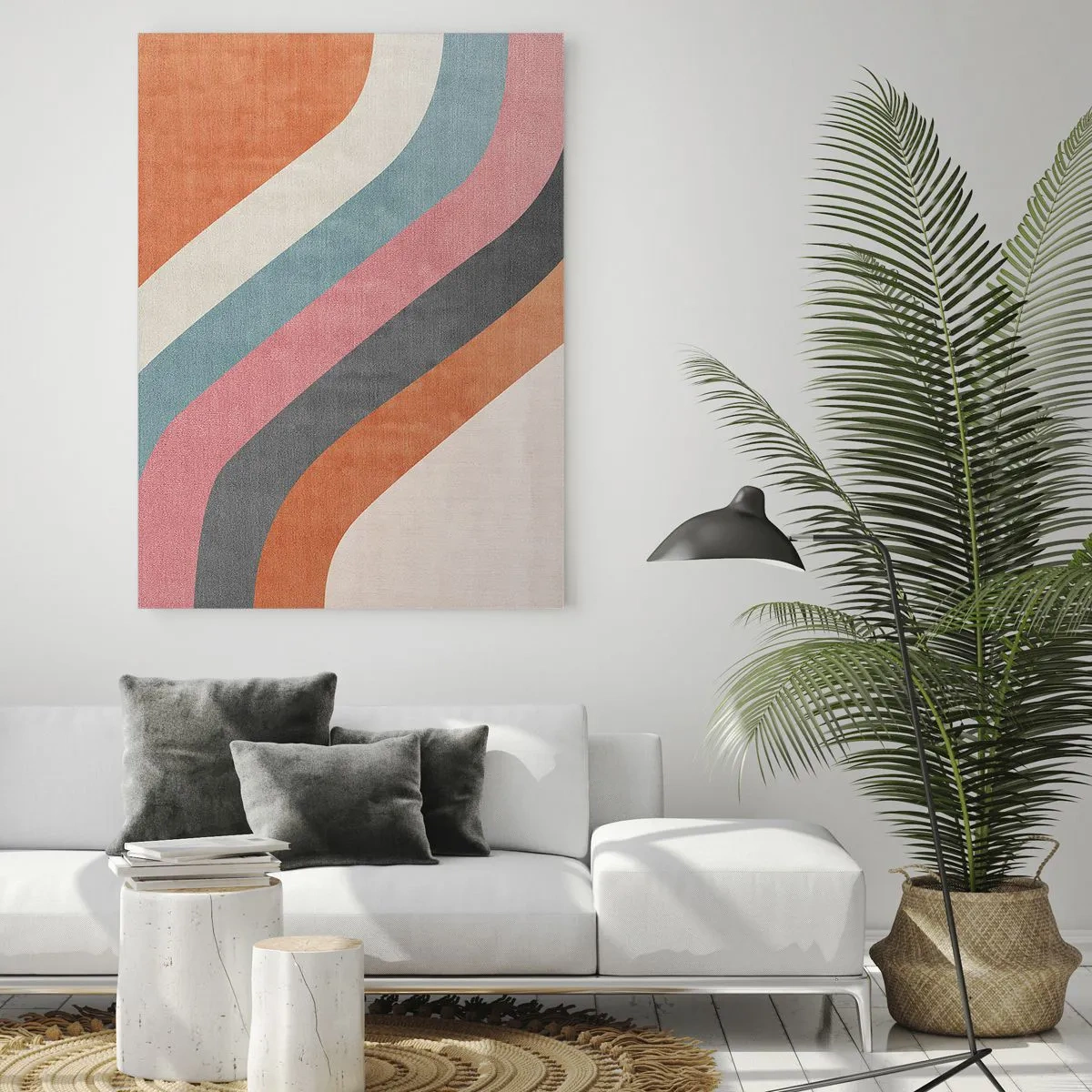 Glass picture - Diagonal Composition - Movement - 50x70 cm