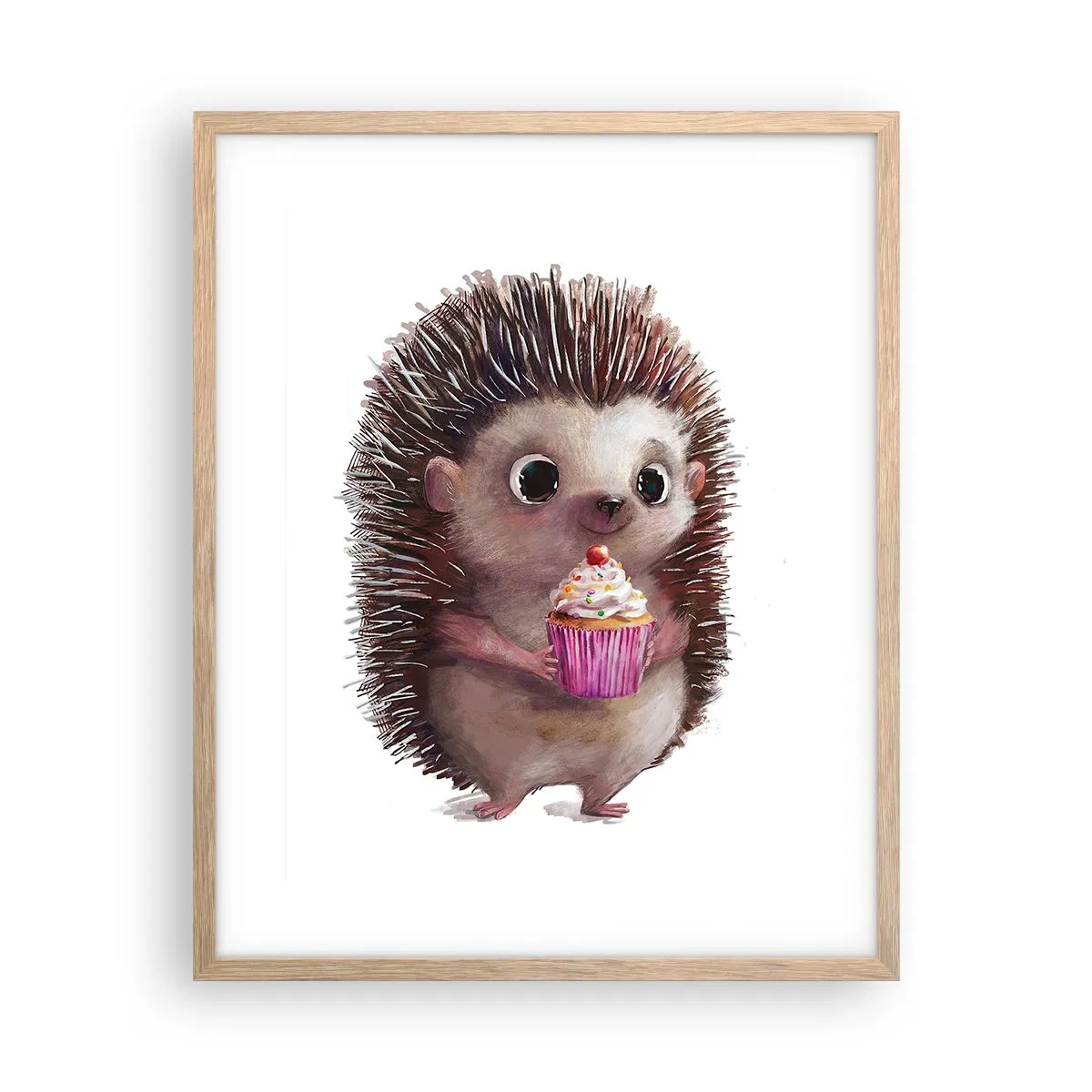 Poster in light oak frame - Everyday is Holiday - 40x50 cm