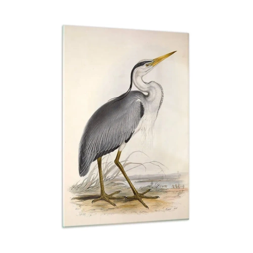 Glass picture - Charm of a Heron - 50x70 cm