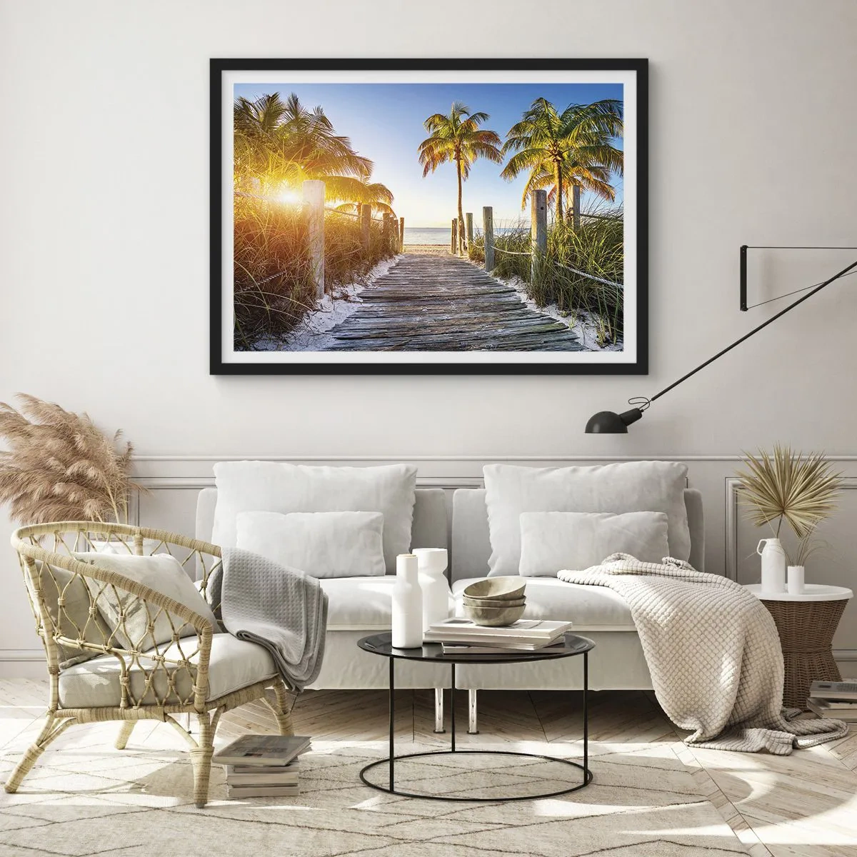 Poster in black frame - Straight to Paradise - 50x40 cm