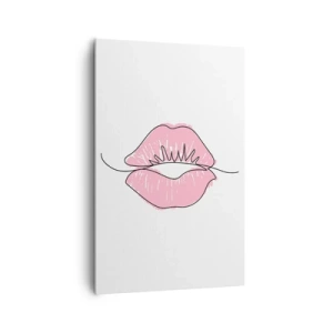 Canvas picture - Ready for a Kiss? - 80x120 cm