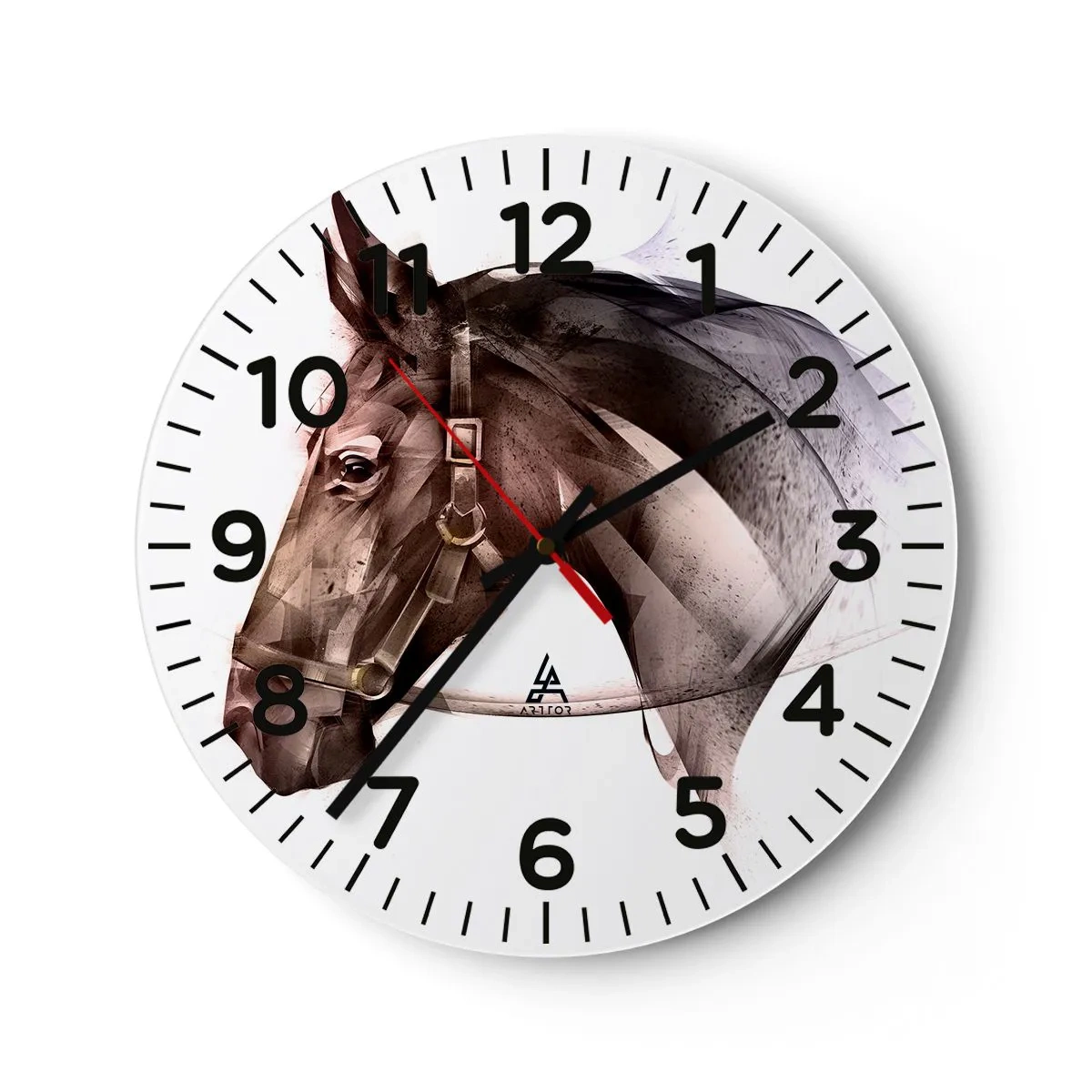 Wall clock - Clock on glass - What a Charm - 30x30 cm