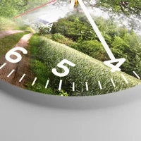 Clock face with numbers