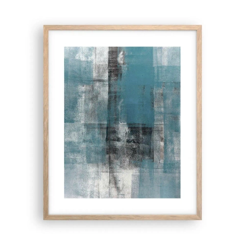 Poster in light oak frame - Water and Air - 40x50 cm