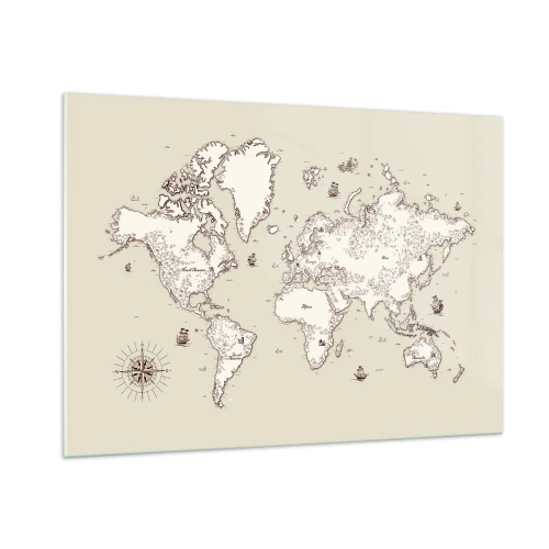 Glass picture - Travel Round the World - 100x70 cm