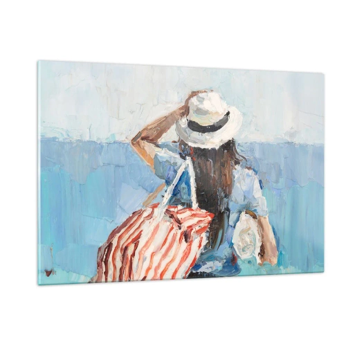 Glass picture - Welcome to Holiday - 120x80 cm