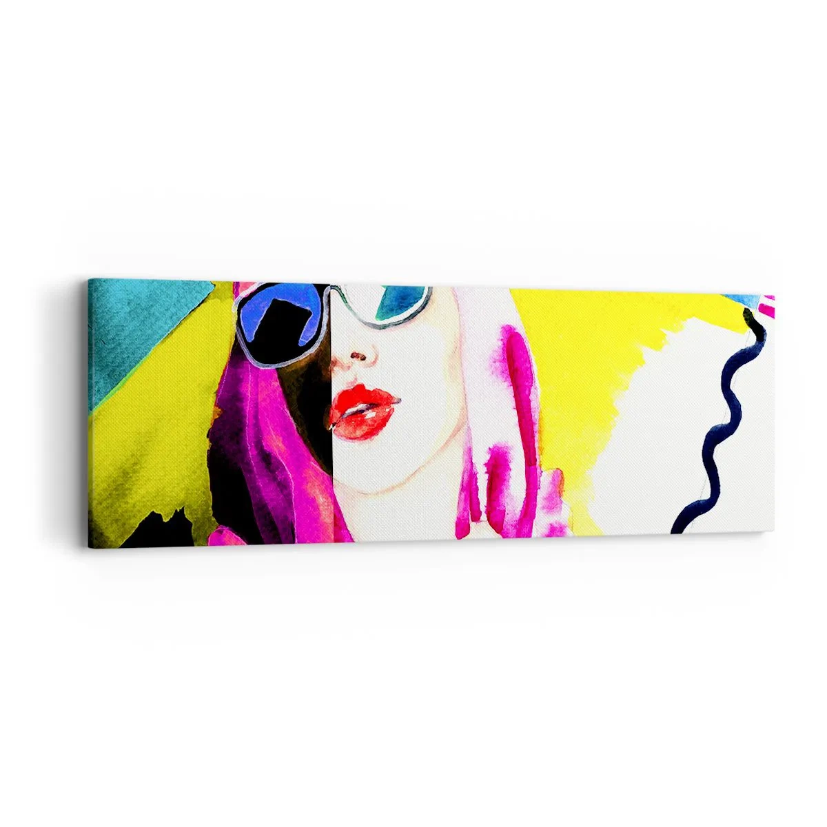 Canvas picture - I Am not White I Am not Black - 90x30 cm
