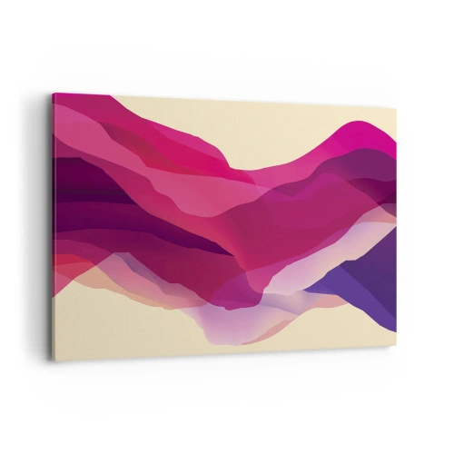 Canvas picture - Waves of Purple - 120x80 cm