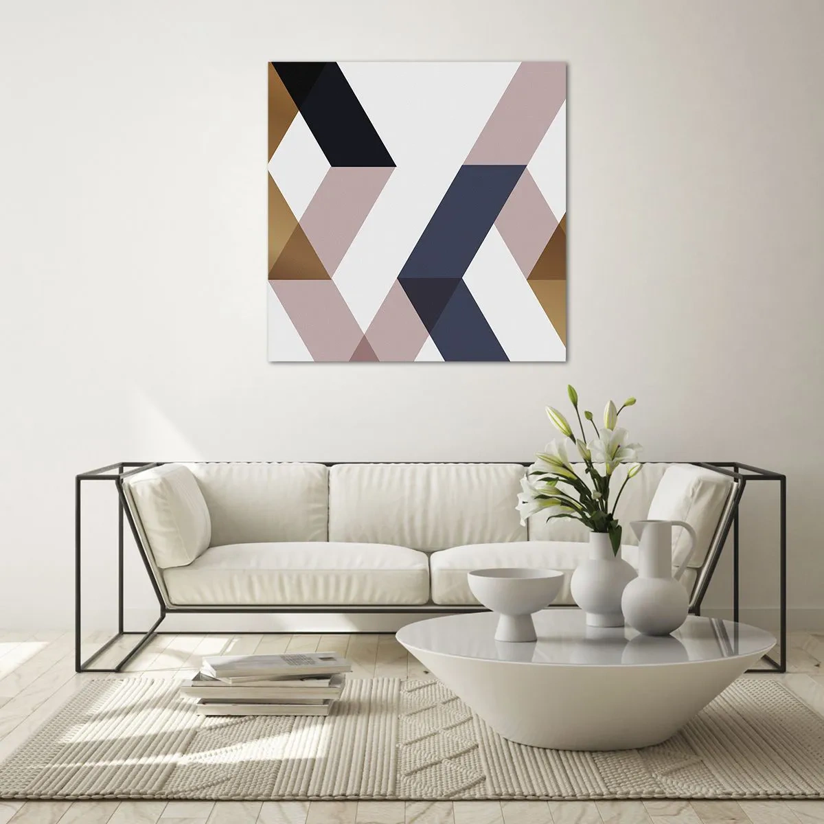 Glass picture - Planes and Angles - 60x60 cm