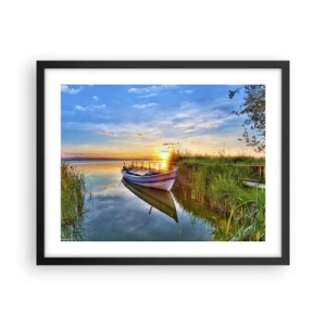 Poster in black frame - Bay of Fulfilled Dreams - 50x40 cm