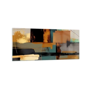 Glass picture - Abstract - Light and Shadow - 120x50 cm