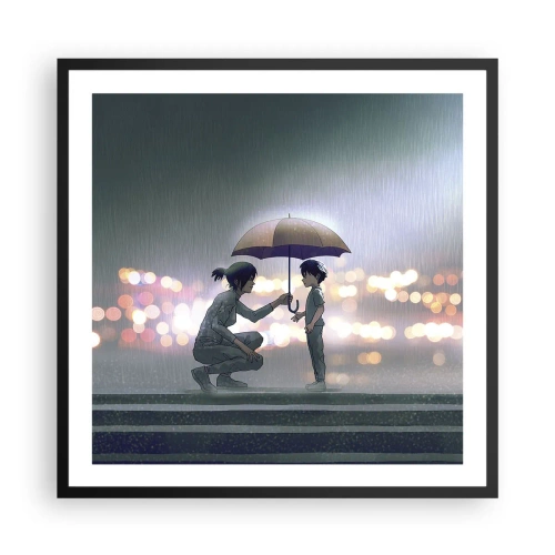 Poster in black frame - And Everything Is All Right - 60x60 cm