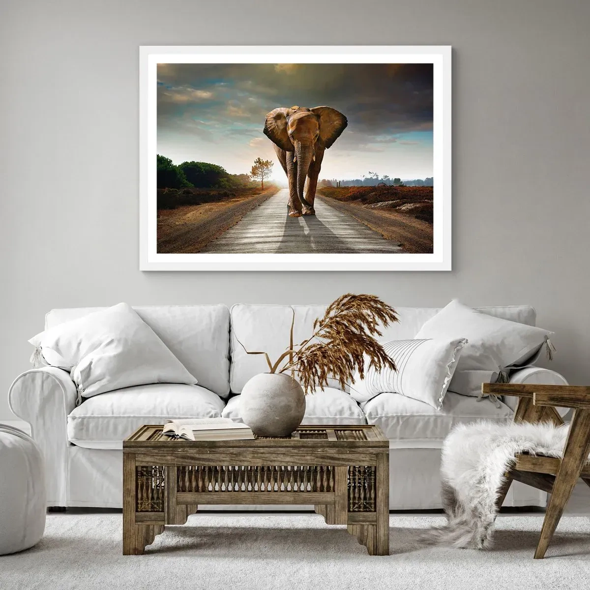 Poster in white frmae - Not in a China Shop - 91x61 cm